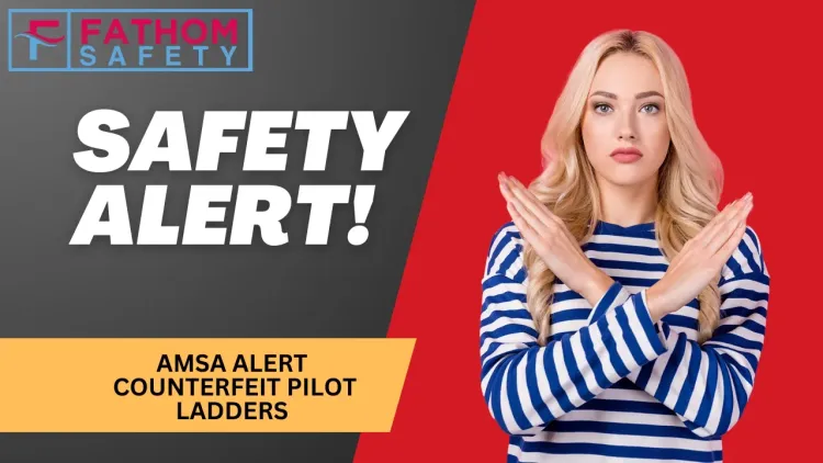 Female sailor showing AVAST sign with title SAFETY ALERT 