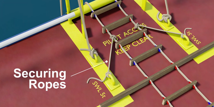 Pilot Ladder Securing Ropes