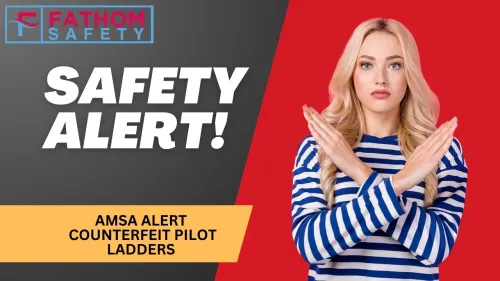 Female sailor showing AVAST sign with title SAFETY ALERT 
